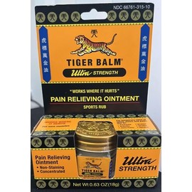 Tiger Balm Ultra Strength 0.63 oz Pack of 24)