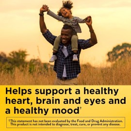 Nature Made Fish Oil Omega 3 Supplement, 1200 mg Burp Less Softgels, Exp 02/2028