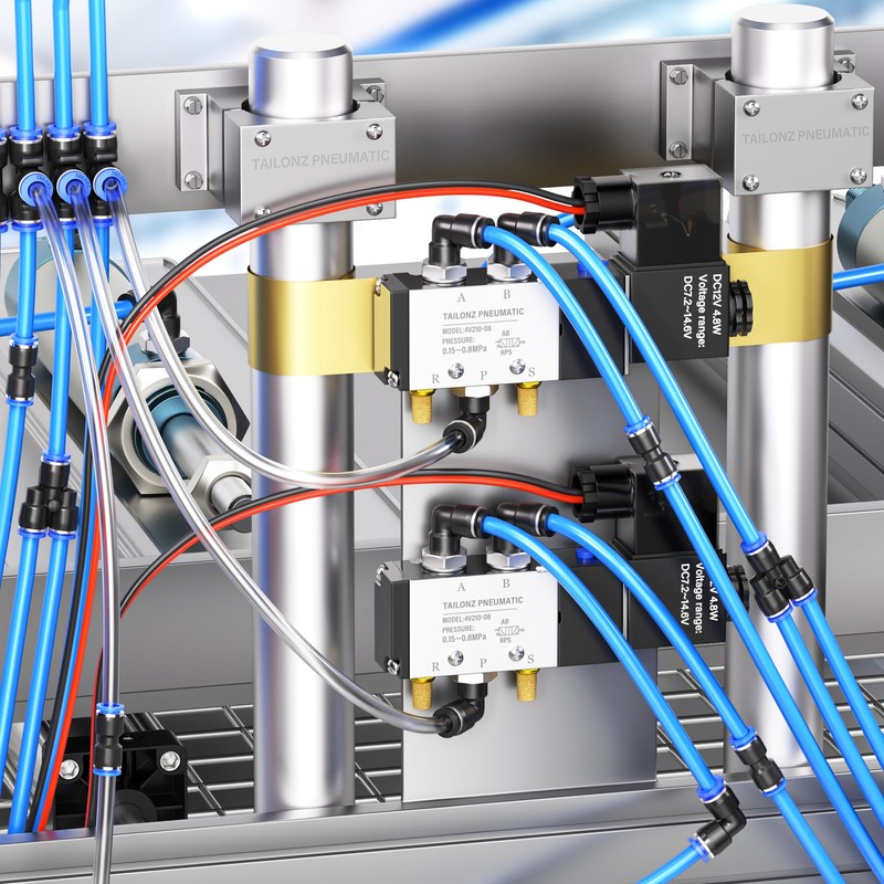 TAILONZ PNEUMATIC 12mm od Push to Connect Fittings Pneumatic Fittings