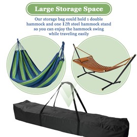 Loenel Hammock Storage Bag, Waterproof Heavy Duty Hammock Cover Portable Hammock Stand Carrying Bag - 62''L x 10''W x 10"H