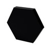 JIEXUAN Black Obsidian Scrying Mirror, Hexagonal Rhombus Obsidian Feng Shui