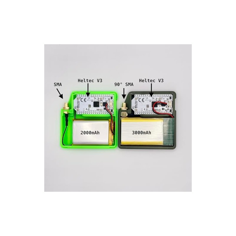 Custom Case for Heltec V3 for Running Meshtastic Red