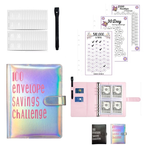 100 Envelopes Money Saving Challenge - Money Saving Binder -