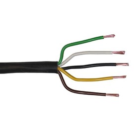 Lumonic 5 m FLRYY Vehicle Cable 5 Core I Vehicle Cable with Cable Cross Section 5 x 1.5 mm² I Cable Trailer 5-Pin Trailer Cable Multi-Core