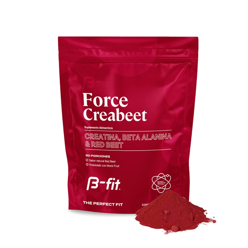 B-FIT Creabeet - Creatina Monohidratada Pura en Polvo 60 Porciones