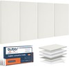 BUBOS 4 PCS Acoustic Panels,23.6''x11.8'' Fabric Soundproof Wall Panels,Self-adhesive Sound