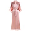 BABEYOND Satin Kimono Robe Silky Long Bridesmaid Wedding Lightweight Bath