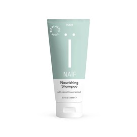 Naïf, Pflegeshampoo für alle Haartypen, Natürliche Inhaltsstoffe, mit Kokosöl und Baumwollsamenöl, Haarpflege Shampoo, Ohne Mikroplastik, oder Silikone, vegan und korallenfreundlich, 200ML