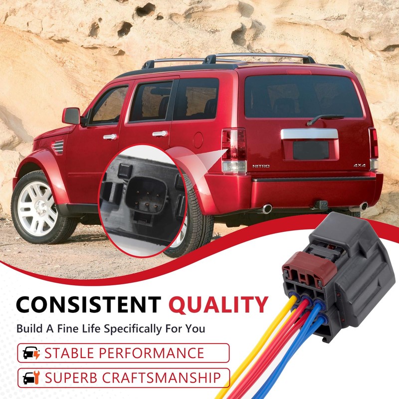 Svicari 2PCS Rear Tail Lights Connector Plug Wiring Harness Compatible