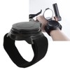Bicycle Mirror Nylon Wrist Arm Strap Convex Design Black 5cm