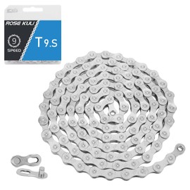 9-fach Fahrradkette – 116 Glieder, kompatibel mit Shimano, SRAM, KMC, Connex | Inkl. Kettenschloss