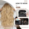 Clip in Hair Extensions Synthetic 4PCS Long Wavy Hair Extensions