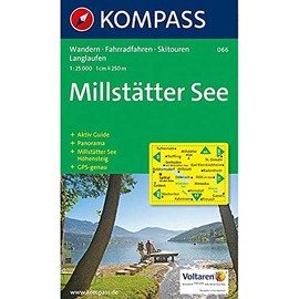 Millstätter See: Wander-, Langlauf- und Bikekarte, mit Skitouren. Mit Panorama. GPS-genau. 1:25.000