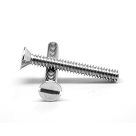 M5 x 0.80 x 70 MM (FT) Coarse Thread Machine Screw Slotted Flat Head Stainless Steel 18-8 Pk 100