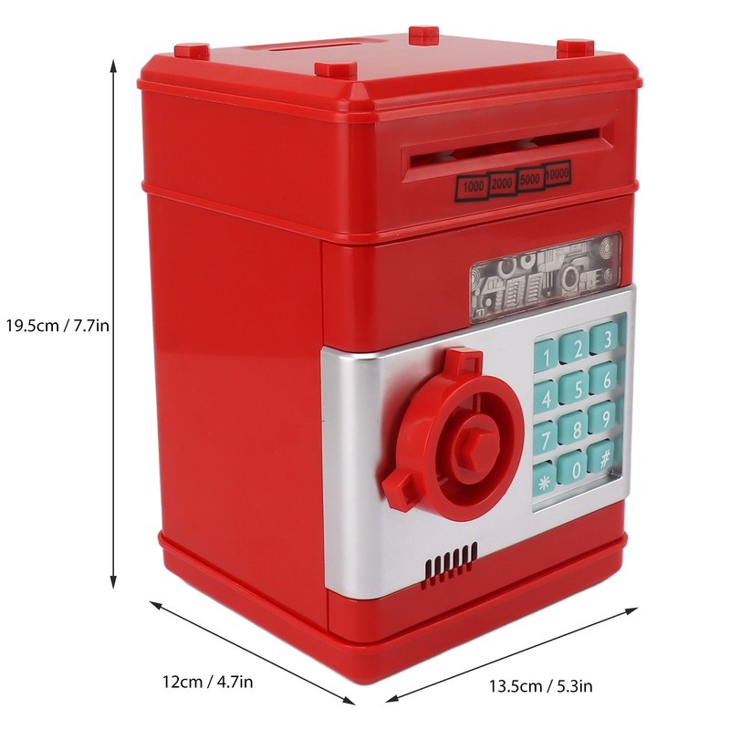 2 Modes ATM Piggy Bank Digital Electronic Paper Money Coins