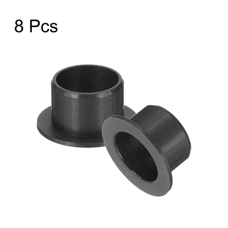 sourcing map 8Pcs Flanged Sleeve Bearing, Plastic Bushing ID 12mm