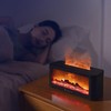Fireplace Flame Air Diffuser Humidifier,7 Colors Aromatherapy Essential Oil Diffuser,Desktop