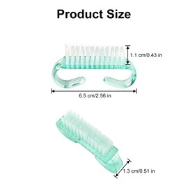 LICQIC Nail Brush, Nail Brush Cleaning Brush, Nail Brush with Handle is suitable for removing dirt from fingernails and toenails (6 Pcs, Blue+Green+Purple)