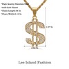 Lee Island Fashion CZ Fully Dollar Sign Pendant Punk Rock