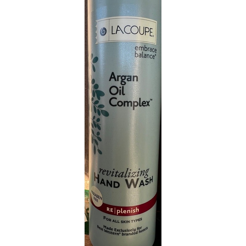 LaCoupe 2 Bottles Lacoupe HAND WASH Soap Argan Oil Complex