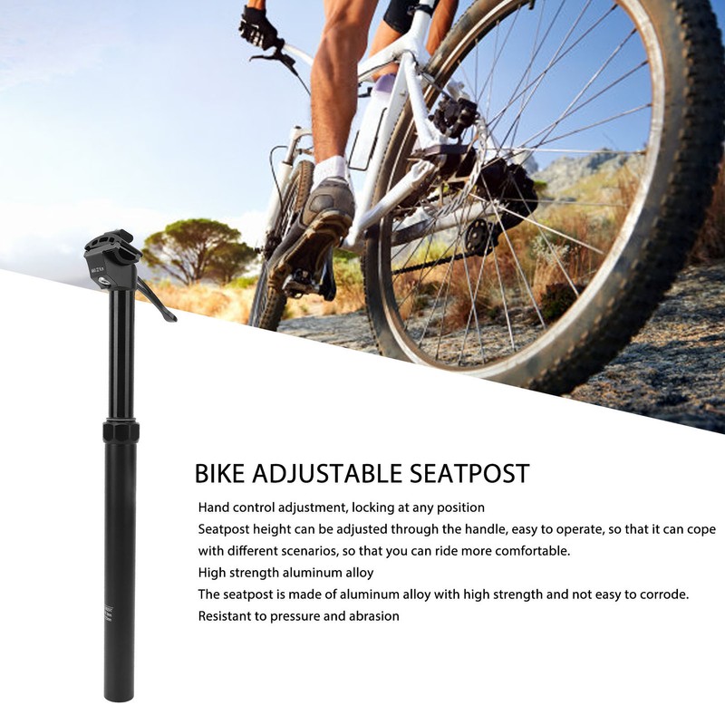 Bike Hydraulic Seatpost Hand Controlled Aluminum 31.6mm Bike Dropper Seatpost