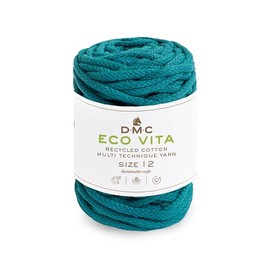 DMC Eco Vita 12, Crochet Knitting Macrame Yarn, Turquoise (82), 250g