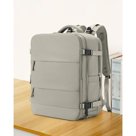 coowoz Large Travel Backpack Carry On for Women Man Waterproof Gym Backpack with Laptop Compartment Mochila de Viaje Teacher Personal Item Backpack Rucksack Airplane Accessories Must Haves(Brown)