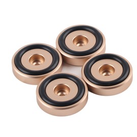 4PCS 40*10mm Aluminium Alloy Amplifier Pad Anodizing Sand Blasting Amplifier Pads Feet  Gold