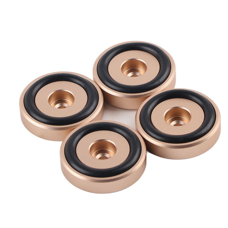 4PCS 40*10mm Aluminium Alloy Amplifier Pad Anodizing Sand Blasting Amplifier