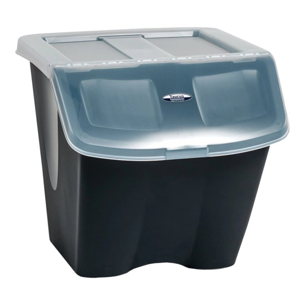 Unbranded Stackable Waste Recycle Bin, Front Load Lid, Dry Pet