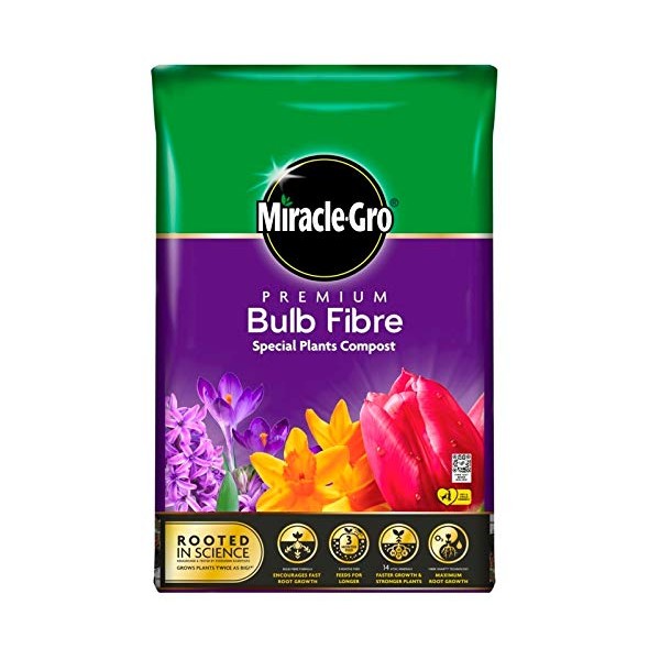 Miracle Gro Premium Bulb Fibre Potting Mix Compost With Vital Minerals 10L Bag