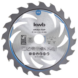 kwb Circular Saw Blades for Hand Circular Saws in Various Dimensions for Professional and Private Use, 583554
