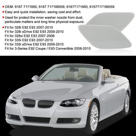 1 Pair Headlight Washer Nozzle Cover Cap Headlight Washer Nozzle Cover Fits 3 Series E92 E93 6167 7171660