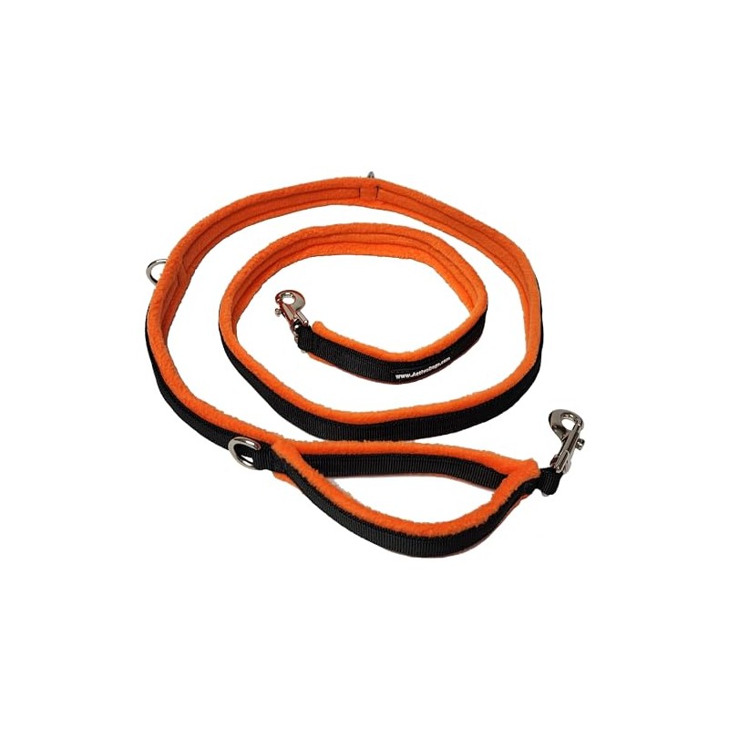 ActiveDogs Luxury Fleece Crossbody Dog Leash 6.5ft - Comfortable Hands