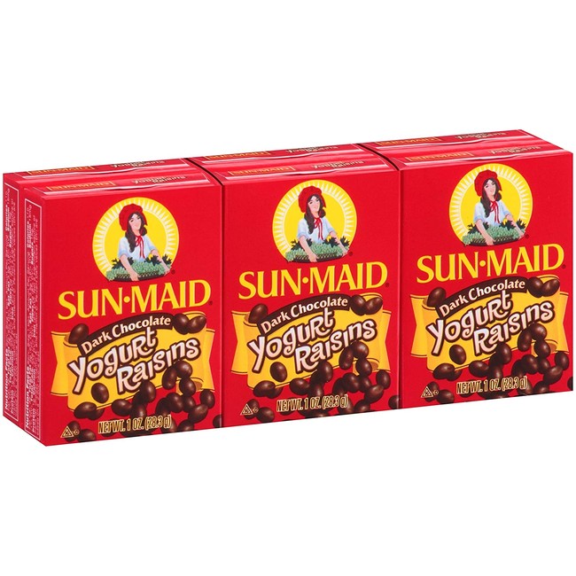 Sun-Maid Raisins 0.75 OZ (Dark Chocolate, Pack - 3)