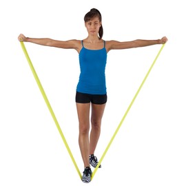 Spirit TCR Latex Free Flat Band Light Resistance Band – Latex Free – 20lbs/4.5 – 9 kg EXERCISE BAND – Yellow, 10/20 lb/9 Kg