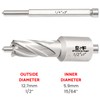 S&F STEAD & FAST - Annular Cutter, 1/2-inch Diameter x