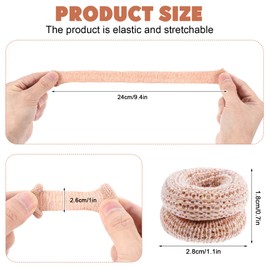 XLIUAX 20Pcs Fingertip Bandages, Cotton Finger Cots, Breathable Elastic Finger Gloves, Reusable Thumb Gloves Protectors Dressing Gauze Skin Color Bandages for Garden Kitchen Sculpture Thumb Sprains
