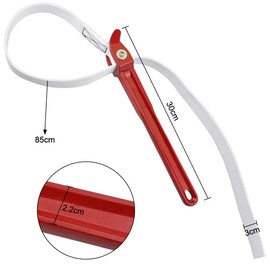 CODIRATO Strap Wrench Nylon Strap Wrench Adjustable Oil Filter Tensioner Belt Wrench with Non-Slip Handle for Opening Filters, Pipes