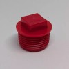 Caplugs P-68H RED HDPE Plastic Threaded Plug for 3/4 inch
