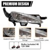 For 2011-2013 Kia Optima Front Bumper Fog Light Set Black