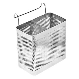 DIZLAS Chopsticks Stand, Chopstick Holder, Stainless Steel, Cutlery Stand, Drainer, Kitchen (L(6.1 x 6.1 x 3.3 x 3.3 x 3.3 inches (15.5 x 15.5 x 8.5 ))