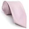 S&W SHLAX&WING Men's Necktie, Plain, Pink, General Dimensions, Weddings, Receptions,