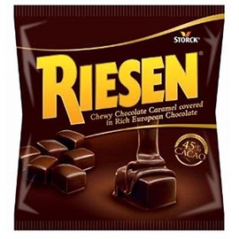 Riesen Chewy Chocolate Caramel covered in Rich European Chocolate 2.65 oz (75 g) Chocolate Contains 45% Cacao (1-Pack)