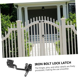 Operitacx 1 Satz Stiftverriegelungstürschnalle gartentor schloss Zaun im Freien Ersatz Torriegel Torschlösser für Holzzäune Sperrklinke Gate Latch Kohlenstoffstahl Black