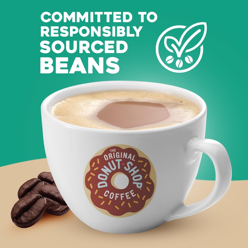 The Original Donut Shop Coffee, Dark, Dark Roast, Ground Coffee,