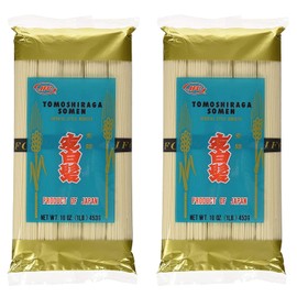 JFC International Tomoshiraga Somen Noodles, 16Oz Each (Pack of 2)