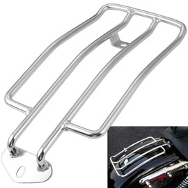 KATUR Motorcycle Luggage Rack Support Shelf Fits Rear Solo Seat 280mm (11") Silver Compatible with Harley XL Sportsters 883 XL1200 1985-2003