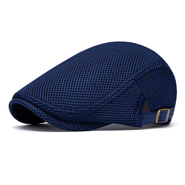 AIDIER Men's Mesh Flat Cap Breathable Newsboy Hat Beret Ivy