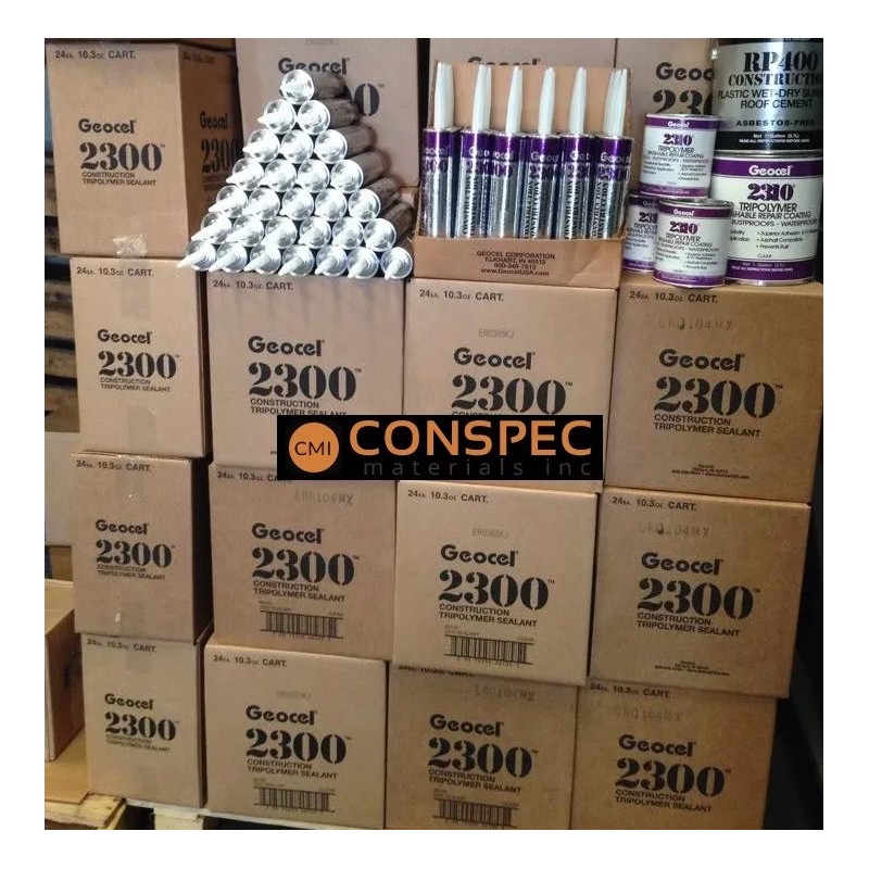 Geocel Sealant 2300 CLEAR Caulk 4 TUBES Door Window Asphalt